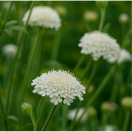 Spetsblomma/Blåparasoll ´Lacy White´