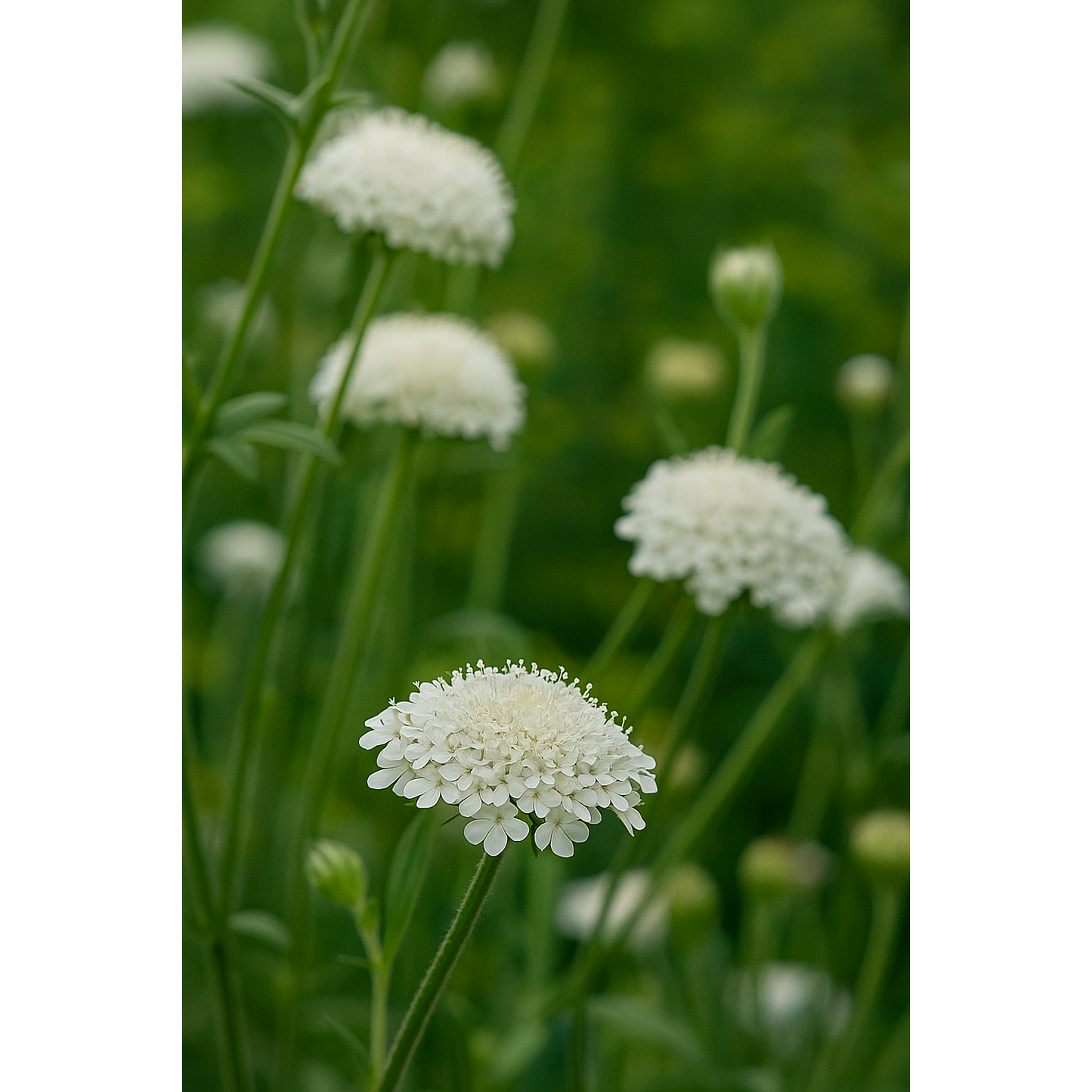 Spetsblomma/Blåparasoll ´Lacy White´